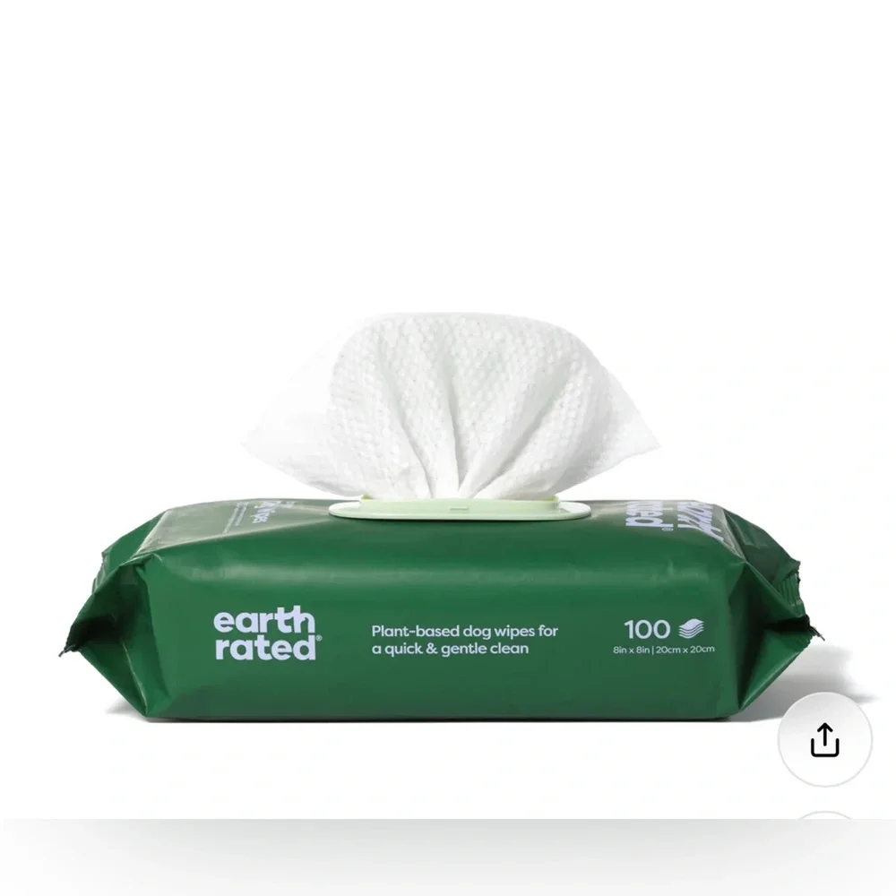 New Earth Rated Extra Thick Lavender Scented Dog Grooming Wipes